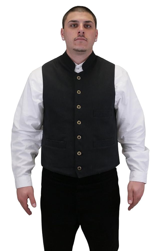 Historical Emporium Men's Commander Cotton Casual Work Vest